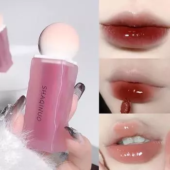 Блеск для губ Berry Cream Увлажняющая губная помада, блеск для губ Glass-Like Shine, улучшает тон кожи, идеально подходит для ежедневного макияжа 1#