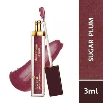Блеск для губ Biotique Diva Shine, 3мл Sugar Plum