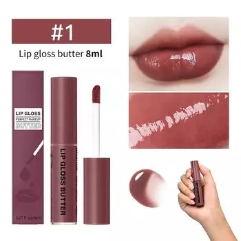 Блеск для губ Butter Gloss Lip Glaze Увлажняющий зеркальный блеск для губ Long-Sticking Color Lip Glaze Lip Liquid 8 мл One Size
