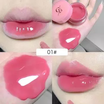 Блеск для губ Canned Jam Lip Gloss Gege Bear Jam Lip Honey Увлажняющий и блестящий зеркальный нелипкий макияж для губ Bean Paste GX1090-01#