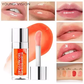 Блеск для губ Масло для губ Увлажняющая прозрачная жидкая помада Макияж для губ 001# Pink