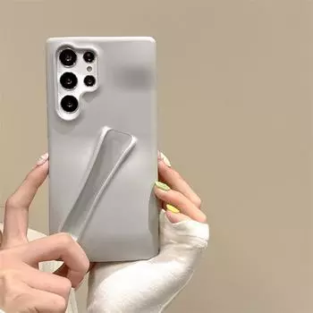 Блеск для губ, матовый чехол из ТПУ для телефона Samsung Galaxy S24 Ultra S23 Ultra Lipstick, портативный противоударный защитный чехол, мягкая силиконовая задняя крышка Galaxy S23 Ultra серый