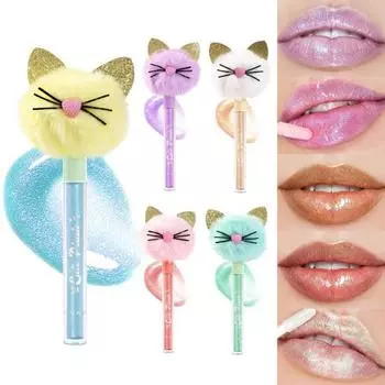 Блеск, долговечный, легко наносимый пигмент, не размазывающийся, прозрачная глазурь для губ, женские аксессуары синий