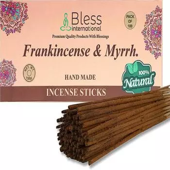 Bless-100%-Natural-Handmade-Hand-Mipped-Incense-Sticks Organic-Chemicals-Free For-Relaxation-Positivity-Yoga-Meditation 25 Sticks (40GM)