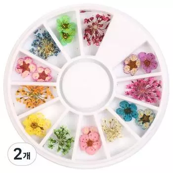 Блестки для ногтей May Brown Fresh Flower M02161, разные цвета, 2 шт.