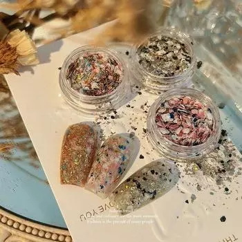 Блестки для ногтей в стиле ретро Наньян, смешанные блестки, аксессуары для ногтей, украшения из камня, ношение доспехов, дизайн ногтей своими руками