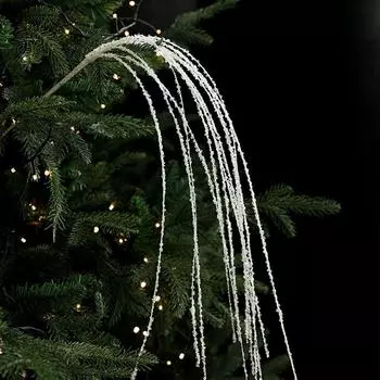 Блестки Искусственные рождественские блестящие ветки Украшения для рождественской елки Свадебные принадлежности для вечеринок белый