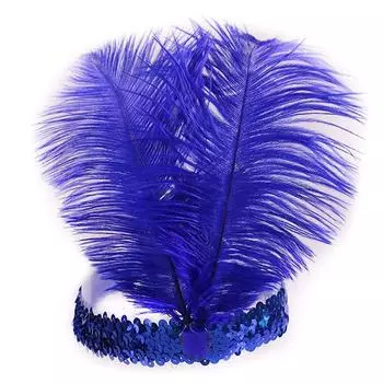 Блестки Перо Головная повязка Индийский перьевой головной убор Праздничные аксессуары для волос