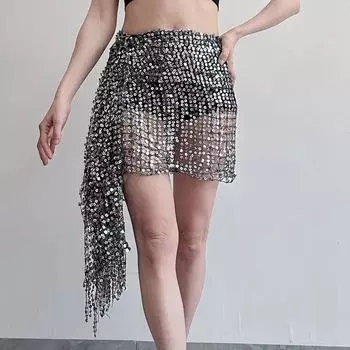 Блестки пояс для танца живота ажурные костюмы для танца живота блестящий шарф для танца живота индийский танец чёрный