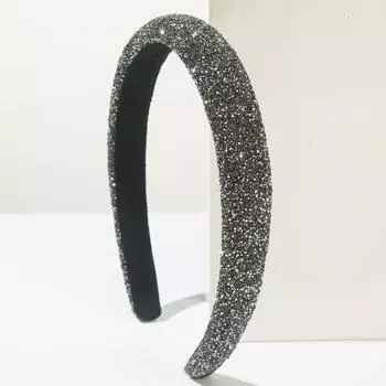 Блестящая губчатая повязка на голову Ободок Взрослые аксессуары для волос Ювелирные изделия для волос