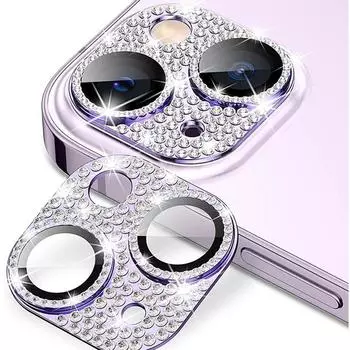 Блестящая металлическая блестящая защитная пленка для объектива камеры для Iphone 14 Pro Max 13 12 11 14 Plus, защитная защитная пленка из закаленного стекла For iPhone 12 Mini чёрный