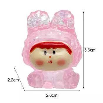 Блестящая мини-фигурка Лилит, настольная, симпатичная, мультяшная, декоративная, украшение, аксессуары из смолы