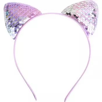 Блестящая повязка на голову с изображением кошки, 9, 1