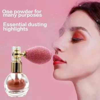 Блестящая пудра для тела, пудра для теней для век, пудра для волос, глаз, шеи и губ, макияж слоновая кость/белый