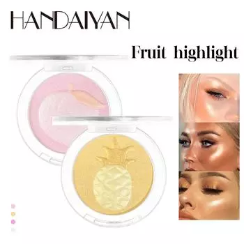 Блестящая пудра фруктовой серии подходит для осветления теней на лице и тонкого мерцания. Палитра для контуринга «два в одном». 01#