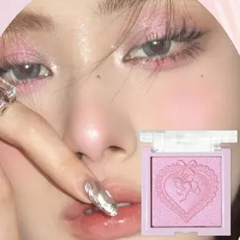 Блестящая пудра Love Angel, хайлайтер, палитра для макияжа, персиковая фея, блестящий бронзатор для тела, хайлайтер для контура, осветитель для макияжа