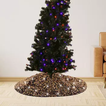 Блестящая рождественская елка юбка украшение декоративный блестящий рождественский декор коврик для 45cm 18inch
