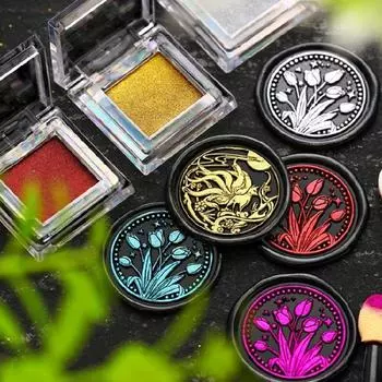 Блестящая восковая краска для сургучной печати, металлический блеск, восковая отделка для сургучной печати, декоративный конверт, подарочная упаковка 1