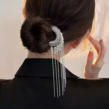 Блестящая жемчужная заколка-кисточка в винтажном китайском стиле, палочка для волос с бабочкой, женские украшения, аксессуары для волос, заколки для волос для ханьфу