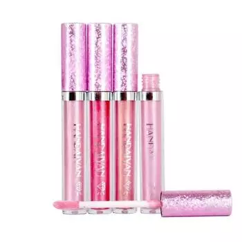 Блестящая жидкая помада, длительный блеск для губ, женский макияж, красота, косметический инструмент