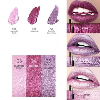 Блестящая жидкая помада для макияжа + сменный цвет губной помады