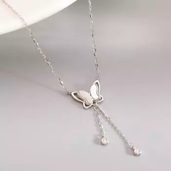 Блестящее ожерелье-бабочка, женское изысканное ожерелье с ключичной цепочкой, ювелирные изделия для дам, подарок