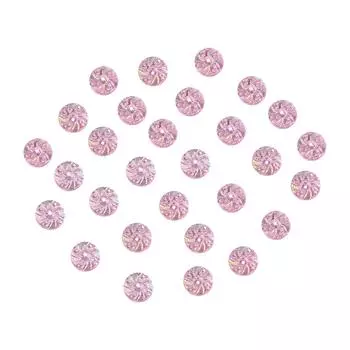 Блестящие 100 шт. смолы 10 мм Вихревые круглые плоские кнопки со стразами аппликации своими руками свадебный скрапбукинг ремесло One Size розовый