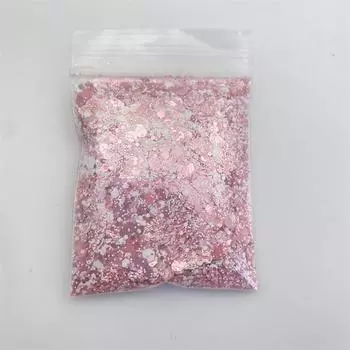 Блестящие блестки 1 шт., 10 г в упаковке Крупные блестящие смешанные массивные блестящие матовые цвета ярких цветов Массивные блестящие блестки смешанные блестящие 10g