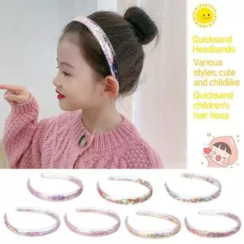 Блестящие детские прозрачные аксессуары для волос, ободок, обручи для волос, повязки на голову с зубцами, повязки на голову с зубами style2