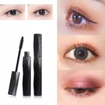 Блестящие и узкие глаза Черные Водонепроницаемые и устойчивые к поту Стойкие вьющиеся густые Не вызывает головокружения Не легко снять макияж 8g