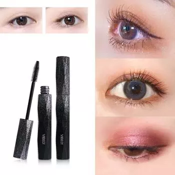 Блестящие и узкие глаза Черные Водонепроницаемые и устойчивые к поту Стойкие вьющиеся густые Не вызывает головокружения Не легко снять макияж 8g