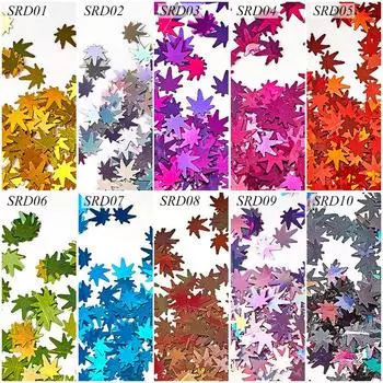 Блестящие пайетки смешанных цветов, голографические тонкие хлопья, аксессуары для украшения ногтей