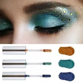 Блестящие перламутровые тени для век, стойкие осветляющие мерцающие тени для век, макияж глаз, 2,5 мл