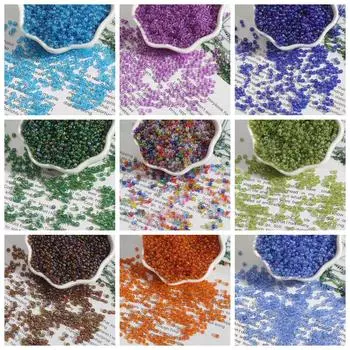 Блестящие разноцветные бусины, чешский стеклянный бисер, круглые бусины-разделители для изготовления ювелирных изделий, аксессуары «сделай сам» 3mm 500cps