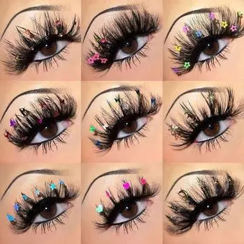 Блестящие ресницы-бабочки, пушистые накладные ресницы, имитация 5D норковых ресниц, ежедневные h10