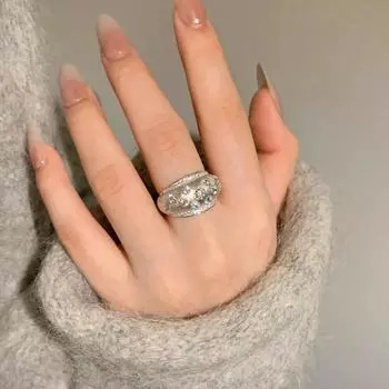 Блестящие ретро инкрустированные бриллиантами кольца со звездным небом для женщин в придворном стиле изысканное обручальное кольцо ювелирное украшение подарок resizable