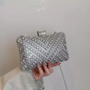 Блестящие роскошные вечерние сумки со стразами для женщин, блестящие свадебные вечерние клатчи, сумки на ремне, дизайнерские кошельки и сумочки 20x12x6cm золотой