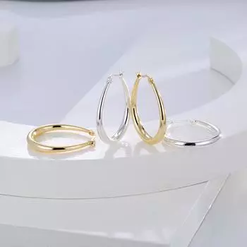 «Блестящие серьги-капли воды»: Элегантный, высококлассный дизайн