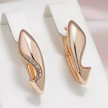 Блестящие серьги-капли золотого цвета для женщин, серьги-кольца с геометрическим узором и цирконием, винтажные ювелирные изделия золотой