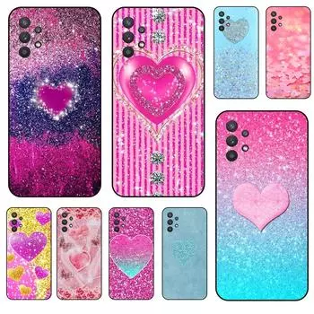 Блестящие сердечки очаровательный Samsung Galaxy A32 5G мягкий чехол для мобильного телефона чехлы для мобильных телефонов чехол для Samsung A32 4G 6.4 ForSamsungA32 4G 6.4