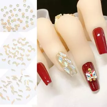 Блестящие Стразы для ногтей Стразы в виде конского глаза Плоские ногтевые камни для поделок Ювелирные изделия для творчества Украшения для ногтей Принадлежности A