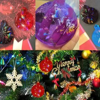 Блестящие украшения из света и тени, силиконовая эпоксидная смола, форма для брелока, серьги, подвеска, украшения для подарка на День святого Валентина, поделки 4