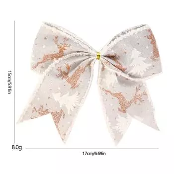 Блестящие венки, банты, красные рождественские банты, елочные украшения, банты красный
