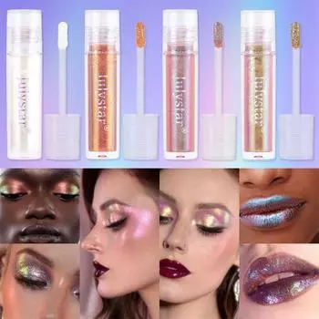 Блестящие водостойкие тени для век Chameleon Liquid Pearl Dazzle Water Chameleon Liquid Монохромные тени для век Lipstick Liquid