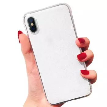 Блестящий чехол для Iphone 15 Pro Max 14 Plus 13 Mini 12 11 X Xs Xr Se 2022 2020 7 8 Xsmax Iphonexs Bling Sparkle Sparkly Women Girls Cover Accessories For iPhone 15 чистый