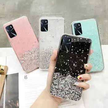 Блестящий чехол для телефона SAMSUNG GALAXY M10 M10S M20 M40 M30S M31 M31S M21 M11 M12 M40 M51 M52 M31 M21 M31S M02 M02S M32 M52 for SAMSUNG M62