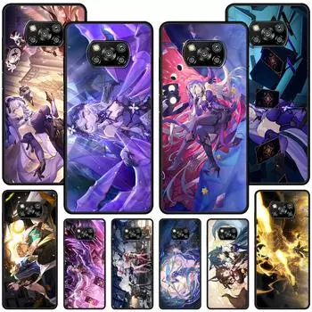 Блестящий чехол с черным лебедем и звездой для Xiaomi Poco M5s X3 NFC X5 F3 M4 M3 Pro, черный силиконовый мягкий чехол для телефона Xiaomi Poco M3