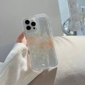 Блестящий фейерверк 2023, милый мультяшный счастливый новый чехол для Iphone 13 14 Pro Max Plus 11 12 Promax, мягкий силиконовый милый чехол для телефона For iphone 14promax