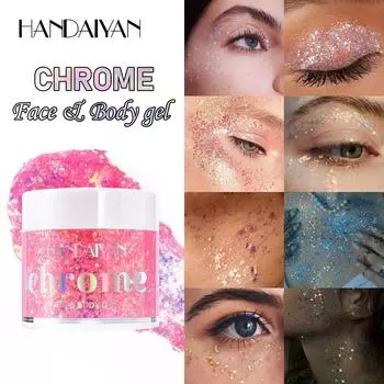 Блестящий гель для тела Mermaid Густой тонкий блестящий гель для волос на лице Тела для музыкального фестиваля концерта рождественской вечеринки Аксессуары