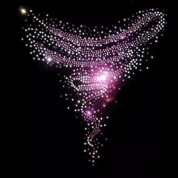 Блестящий камень декольте термонаклейка нашивка исправление перевод